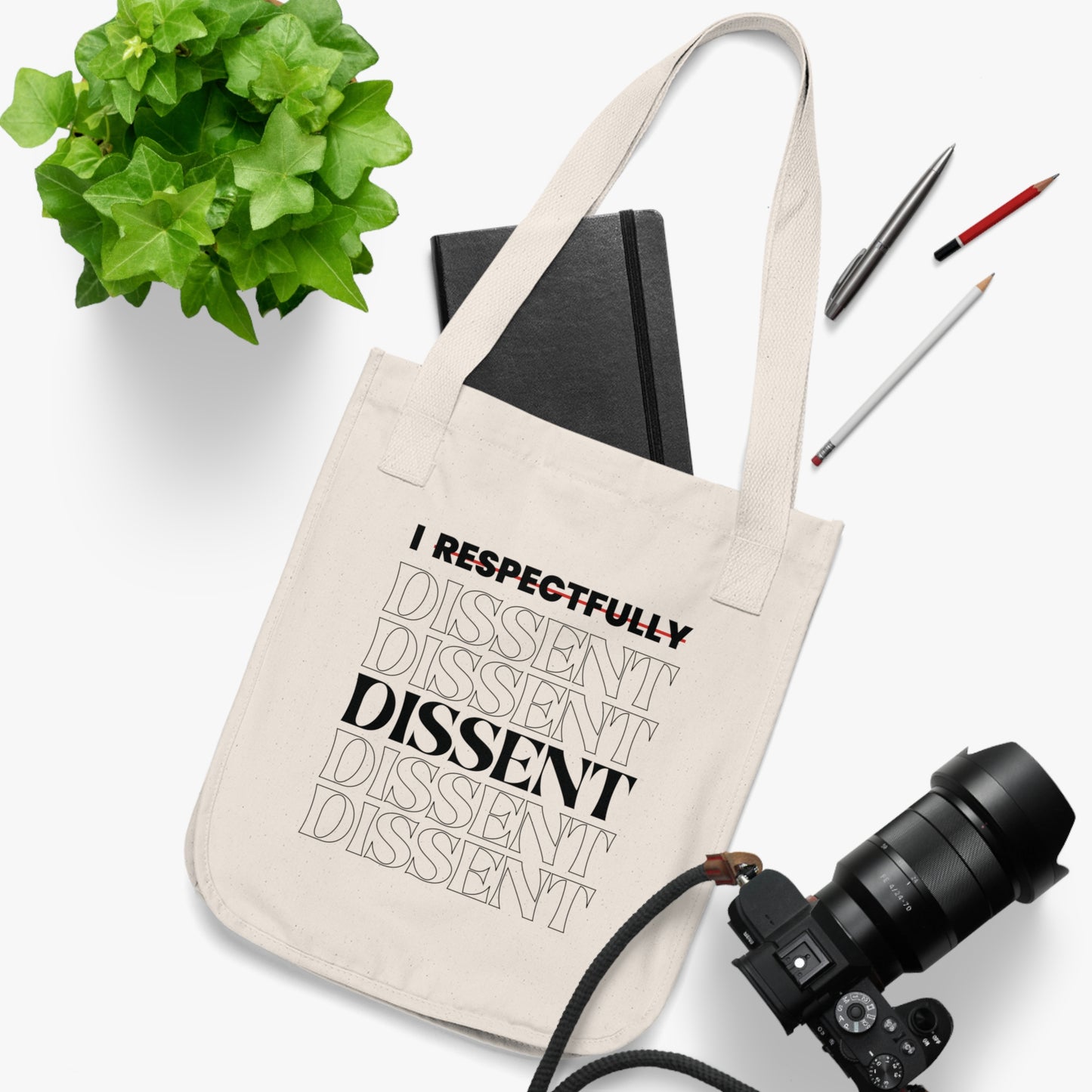 I Dissent Justice Sotomayor Dissent Quote - Organic Tote Bag