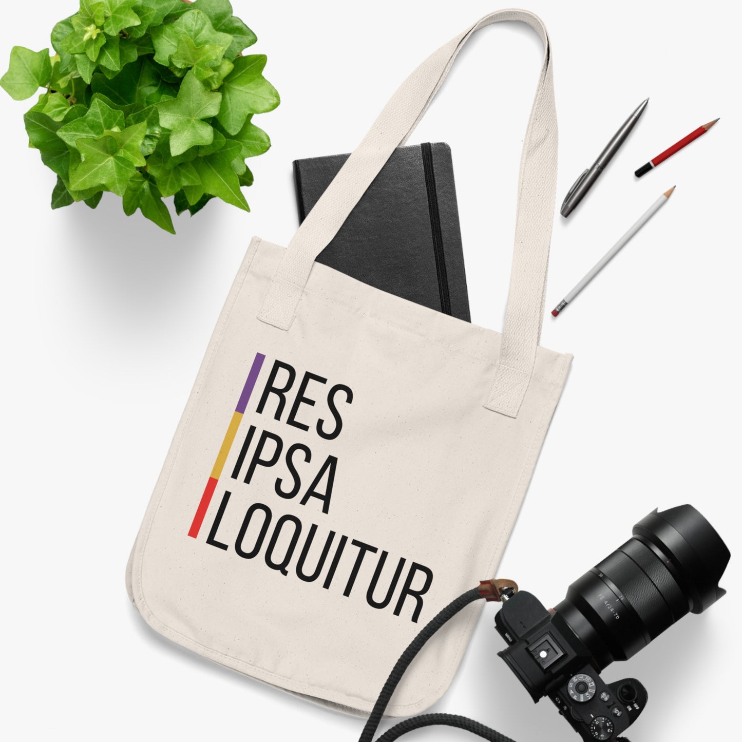 'Res Ipsa Loquitur' Legal Phrase Design - Organic Tote Bag