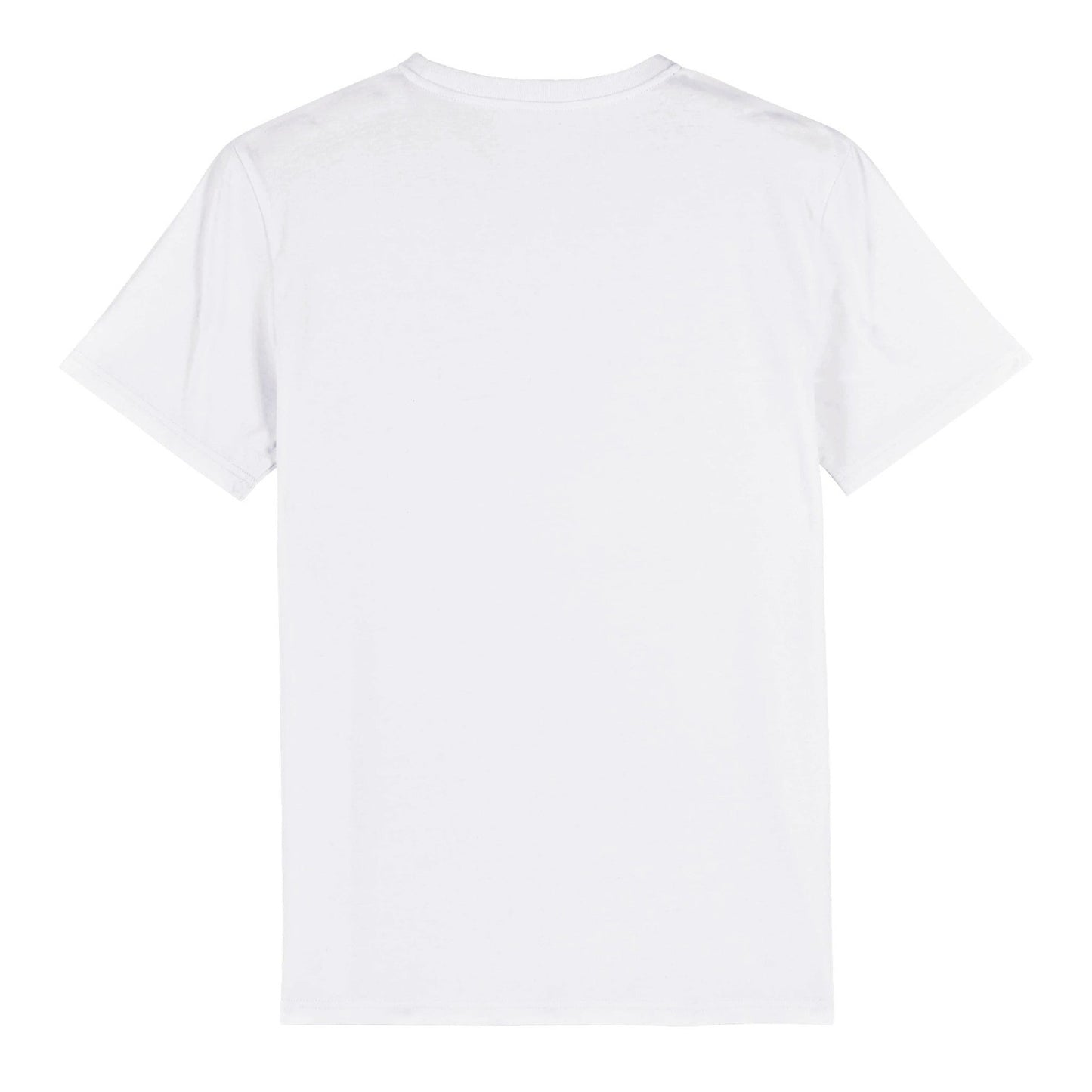 Stare Decisis White Organic Cotton T-shirt Back View of Cloth Politica