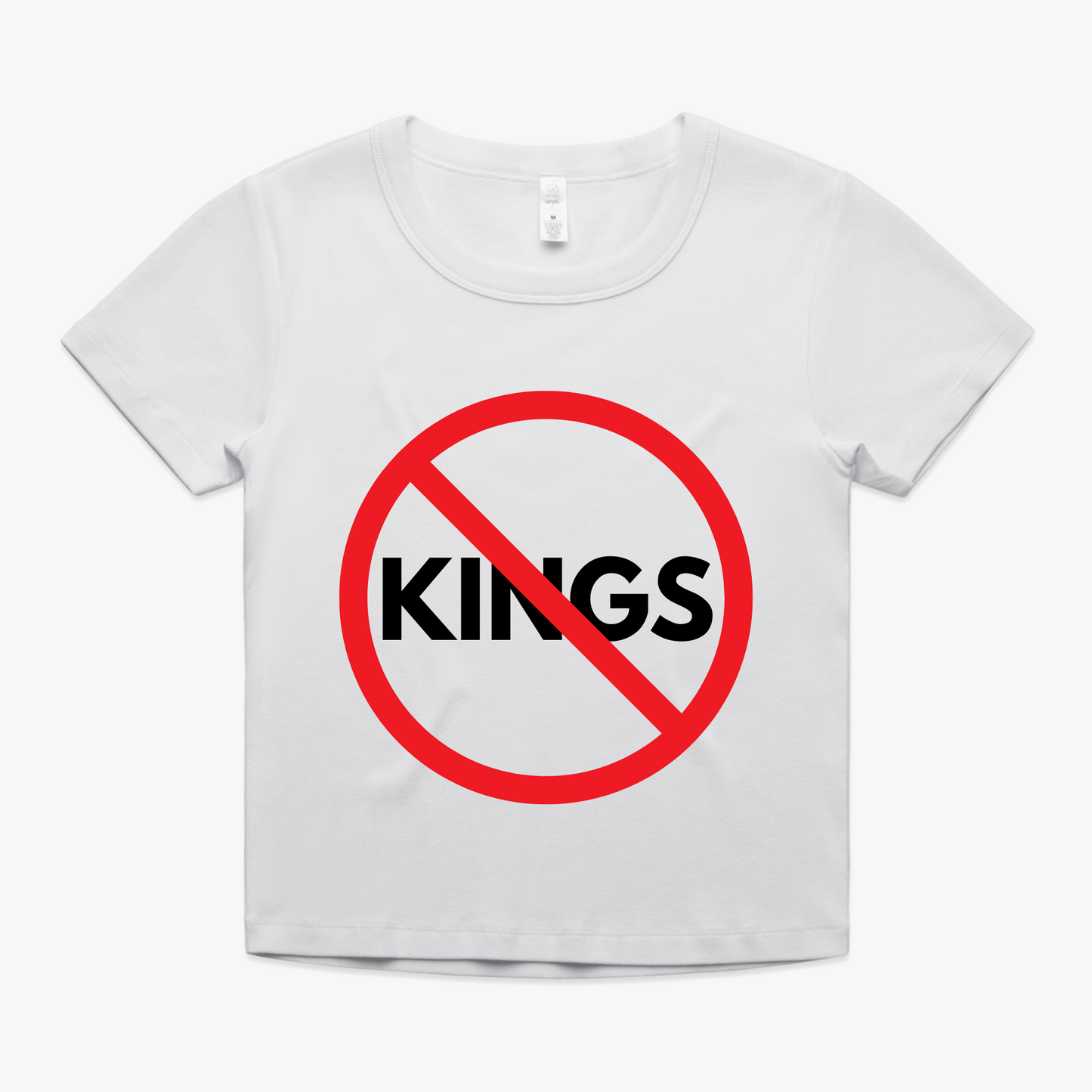 'NO to Kings' Organic Cotton Baby Tee
