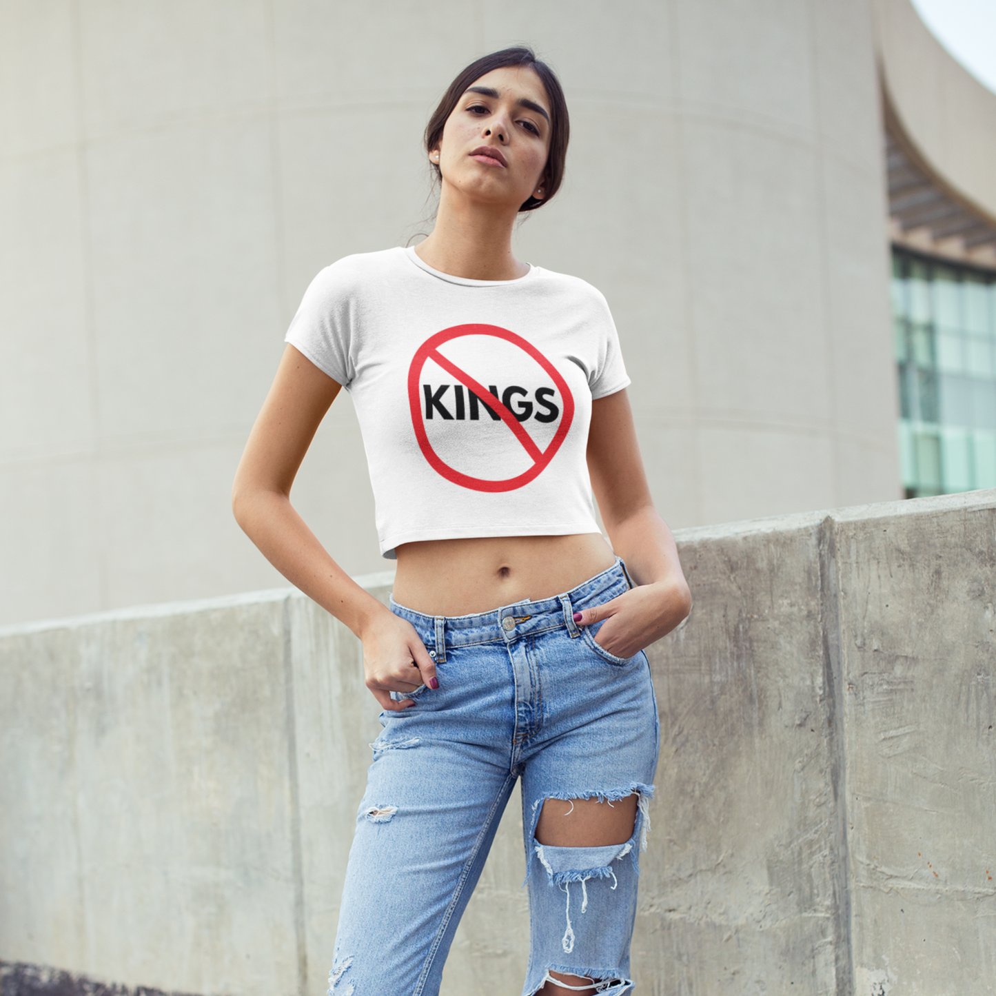 'NO to Kings' Organic Cotton Baby Tee