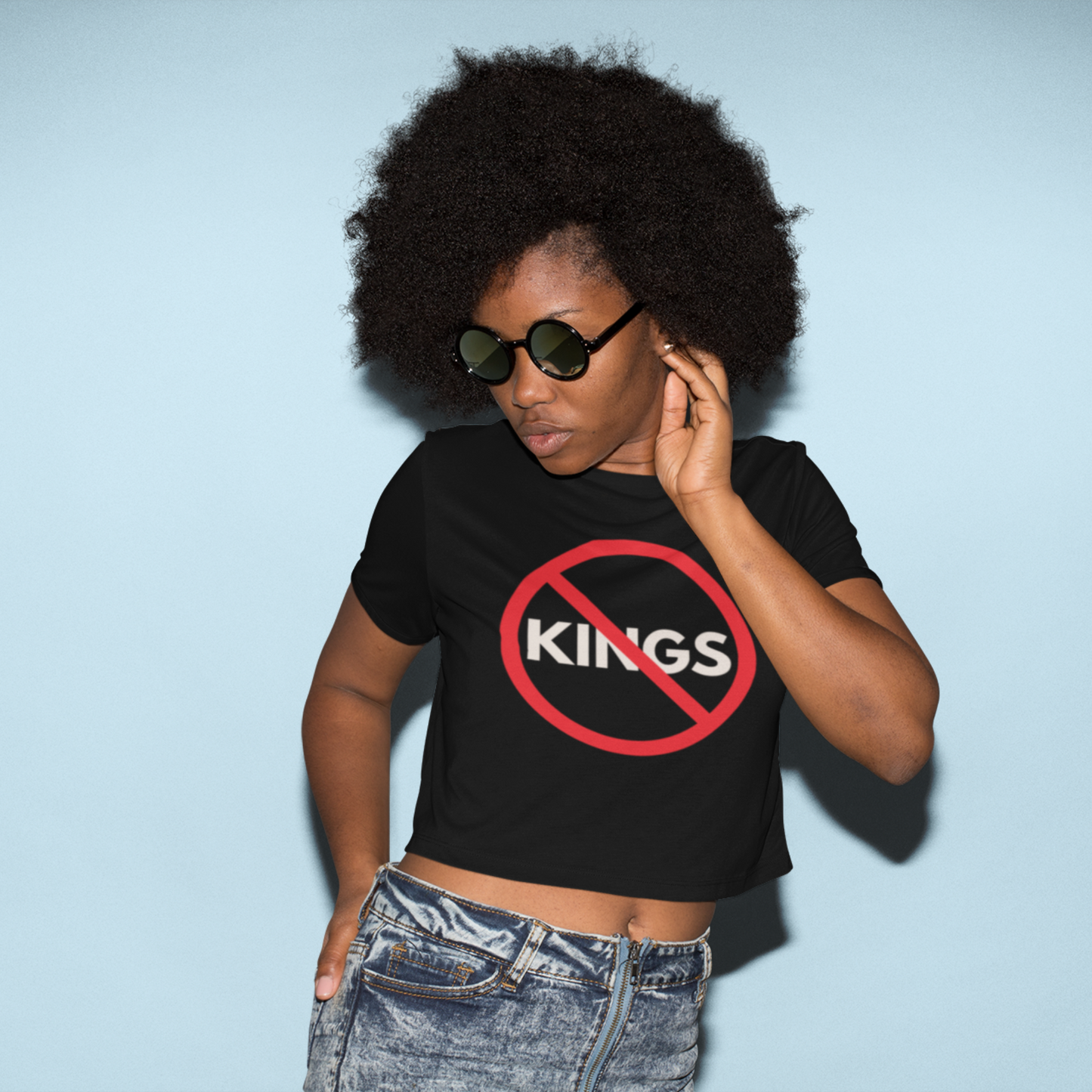 'NO to Kings' Organic Cotton Baby Tee