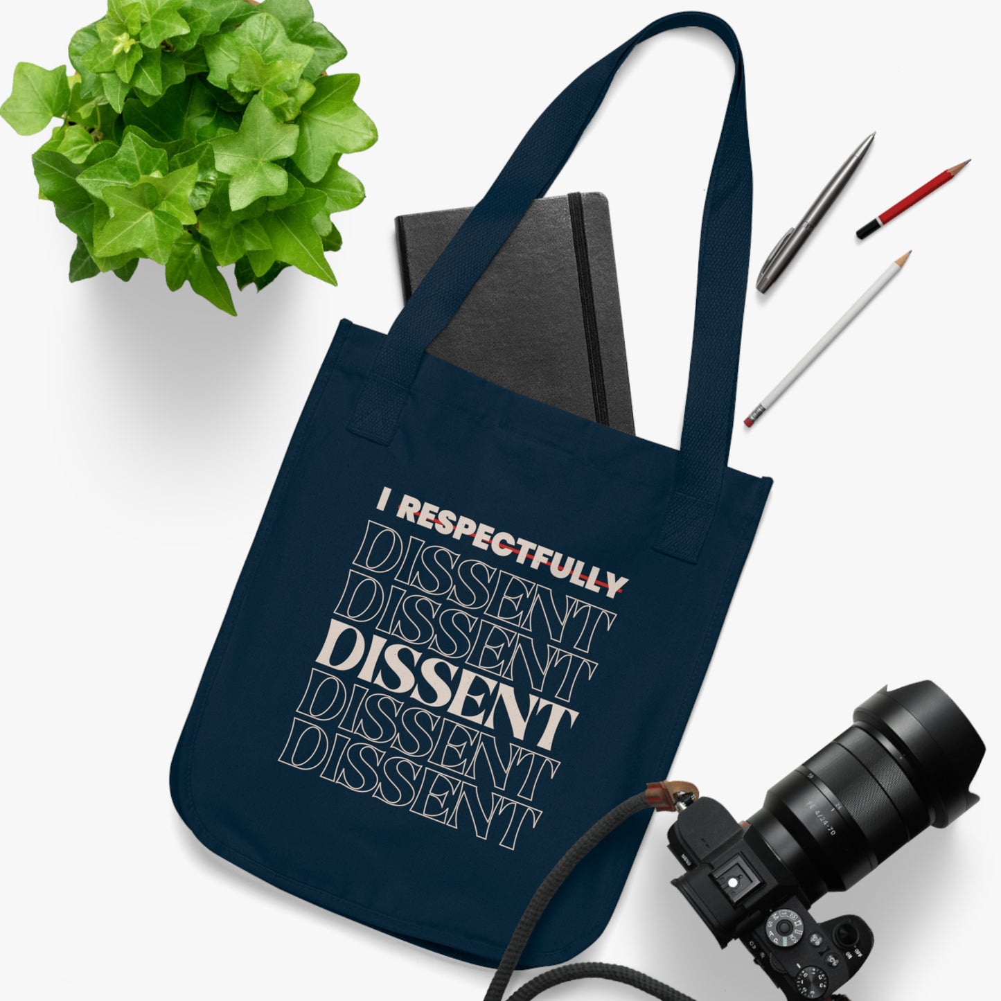 I Dissent Justice Sotomayor Dissent Quote - Organic Tote Bag