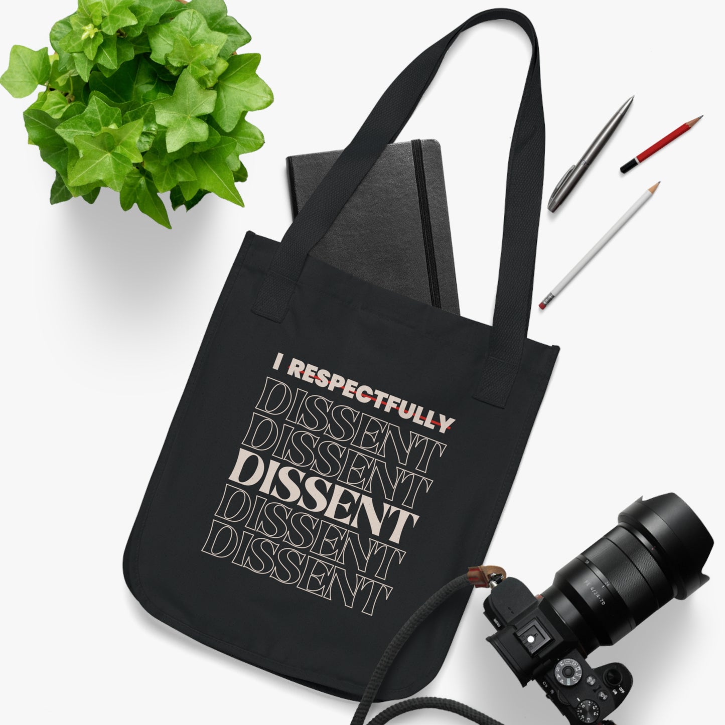 I Dissent Justice Sotomayor Dissent Quote - Organic Tote Bag