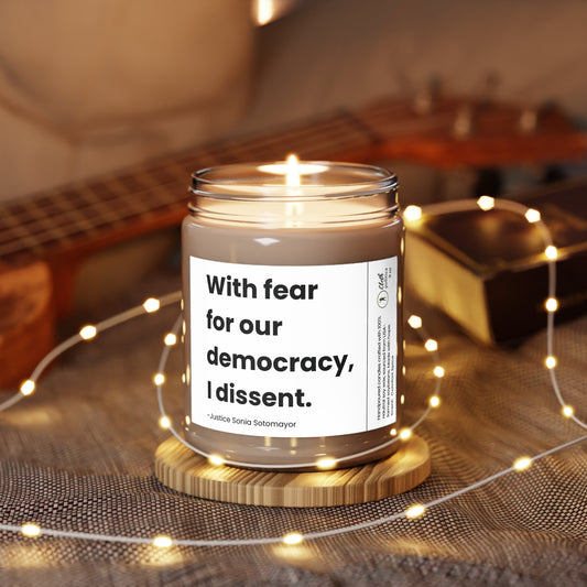 Soy Candle - Sonia Sotomayor Quote - 9oz - Eco-Friendly - Variety of Scents