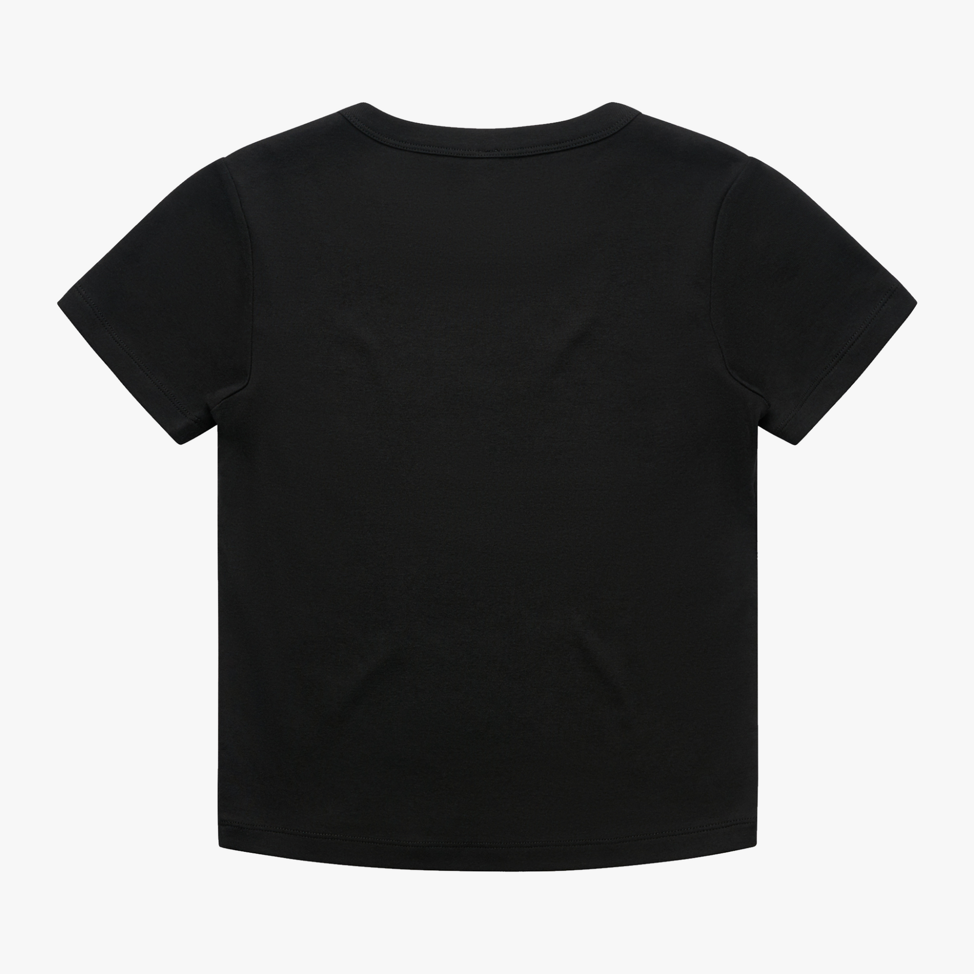 Back view of a black I Dissent organic cotton baby tee, inspired by Justice Sotomayor.