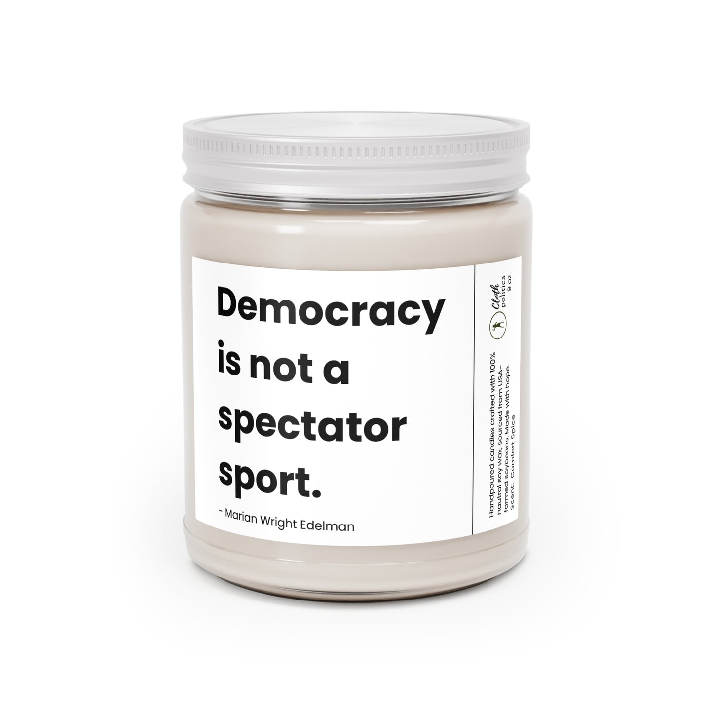 Soy Candle - Quote by Marian Wright Edelman - Democracy Advocate Gift