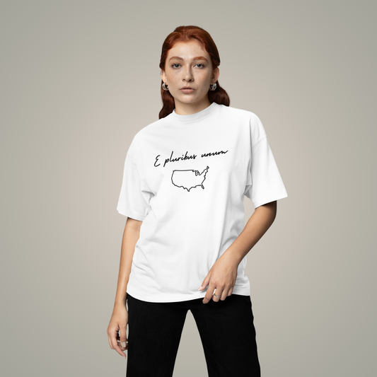 E Pluribus Unum Organic Cotton Tshirt Cloth Politica