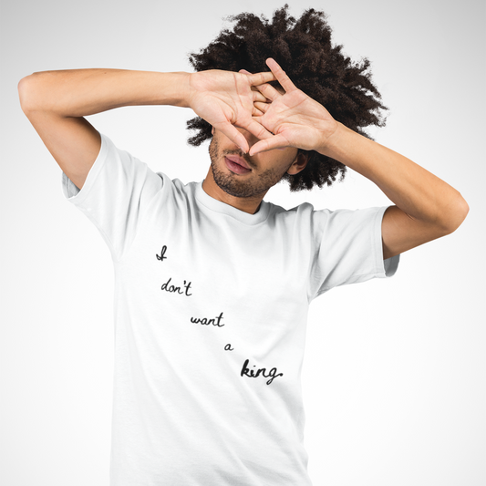 No Kings Organic Cotton Unisex Crewneck T-shirt - Cloth Politica